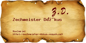 Zechmeister Dókus névjegykártya